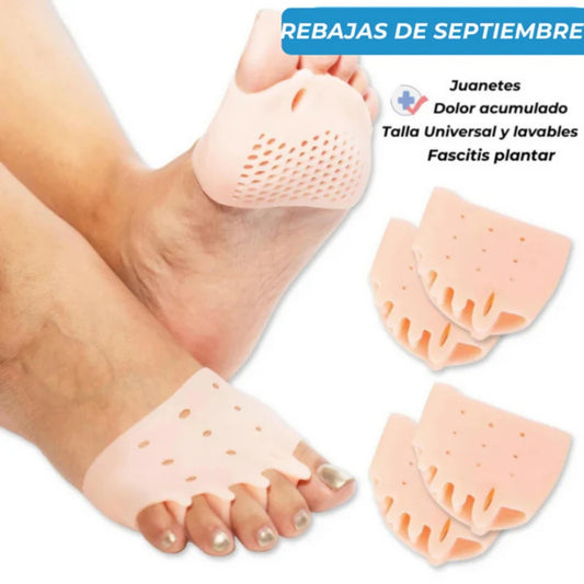 Almohadillas terapéuticas con separador de dedos